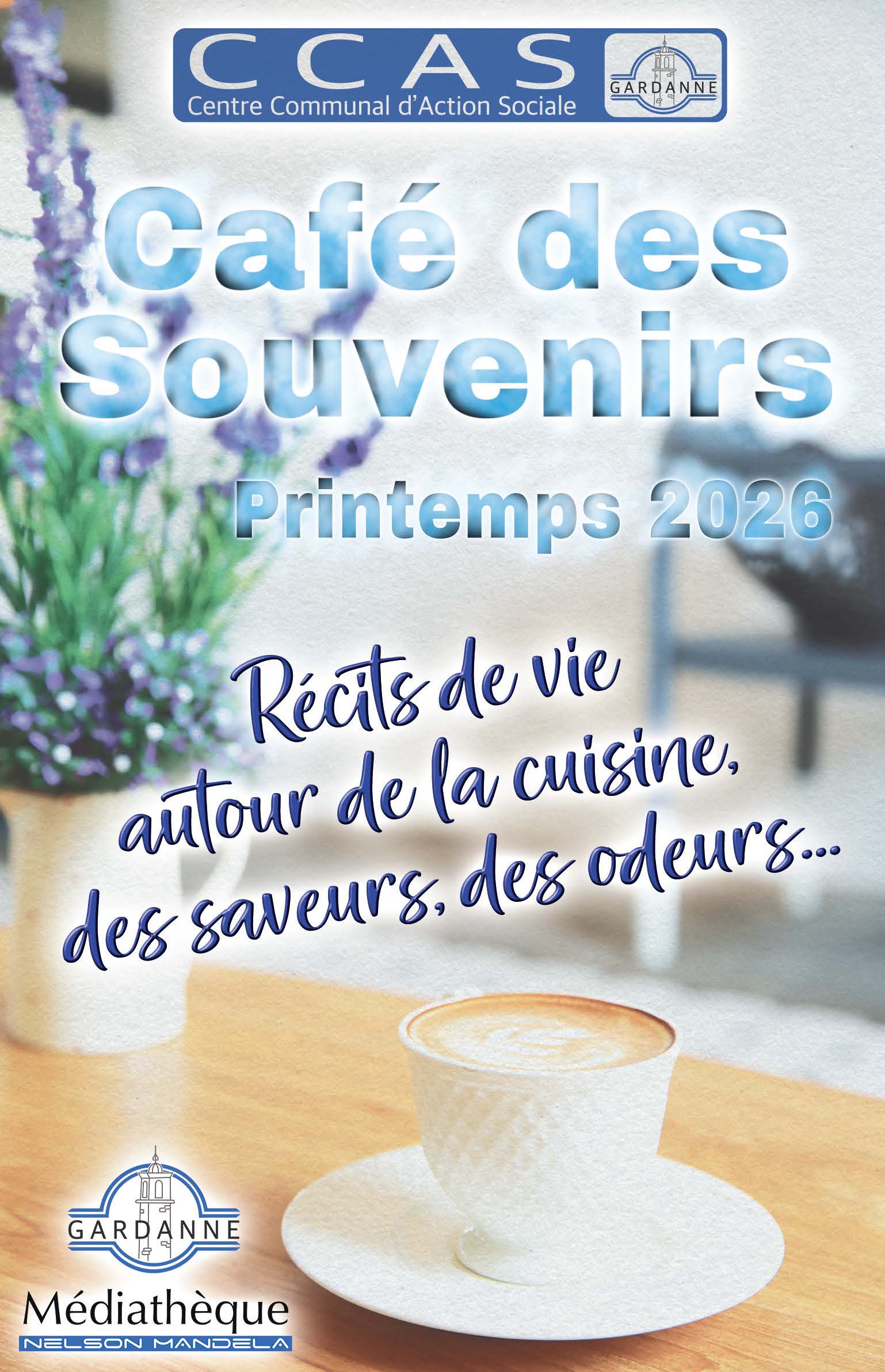 Café des souvenirs en page print