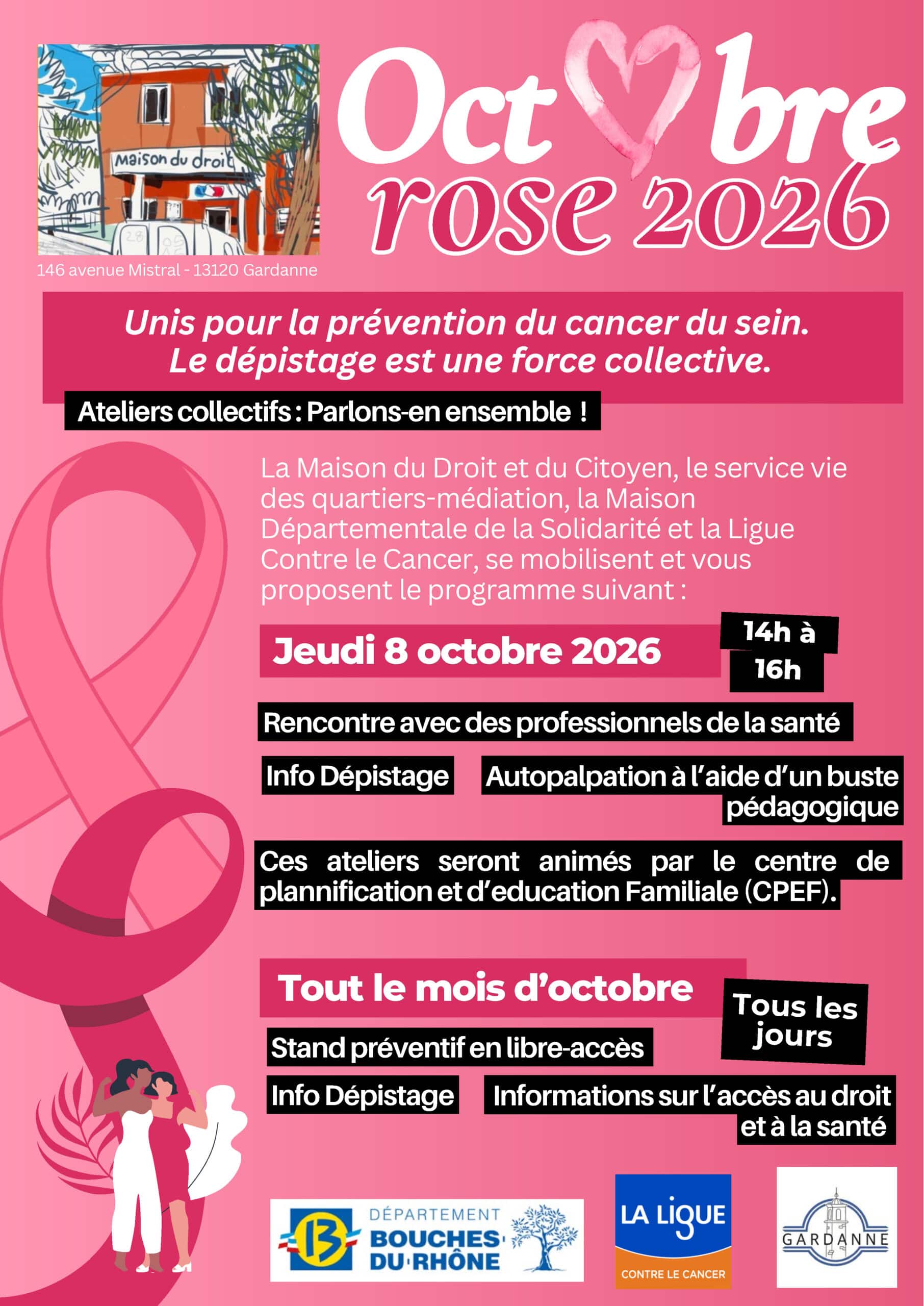 Affiche octobre rose 2026