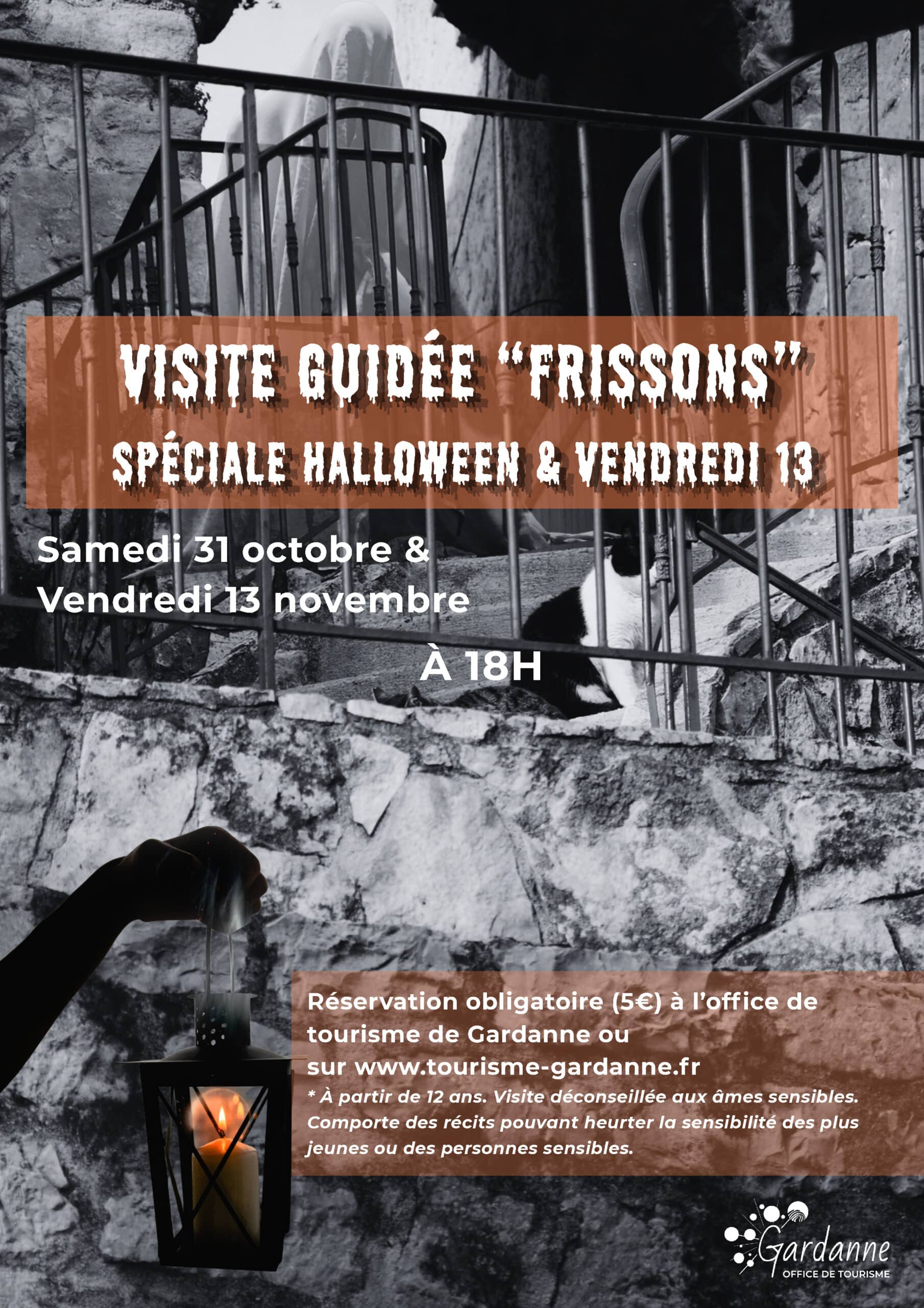 Affiche - Visite guidée Halloween et vend 13