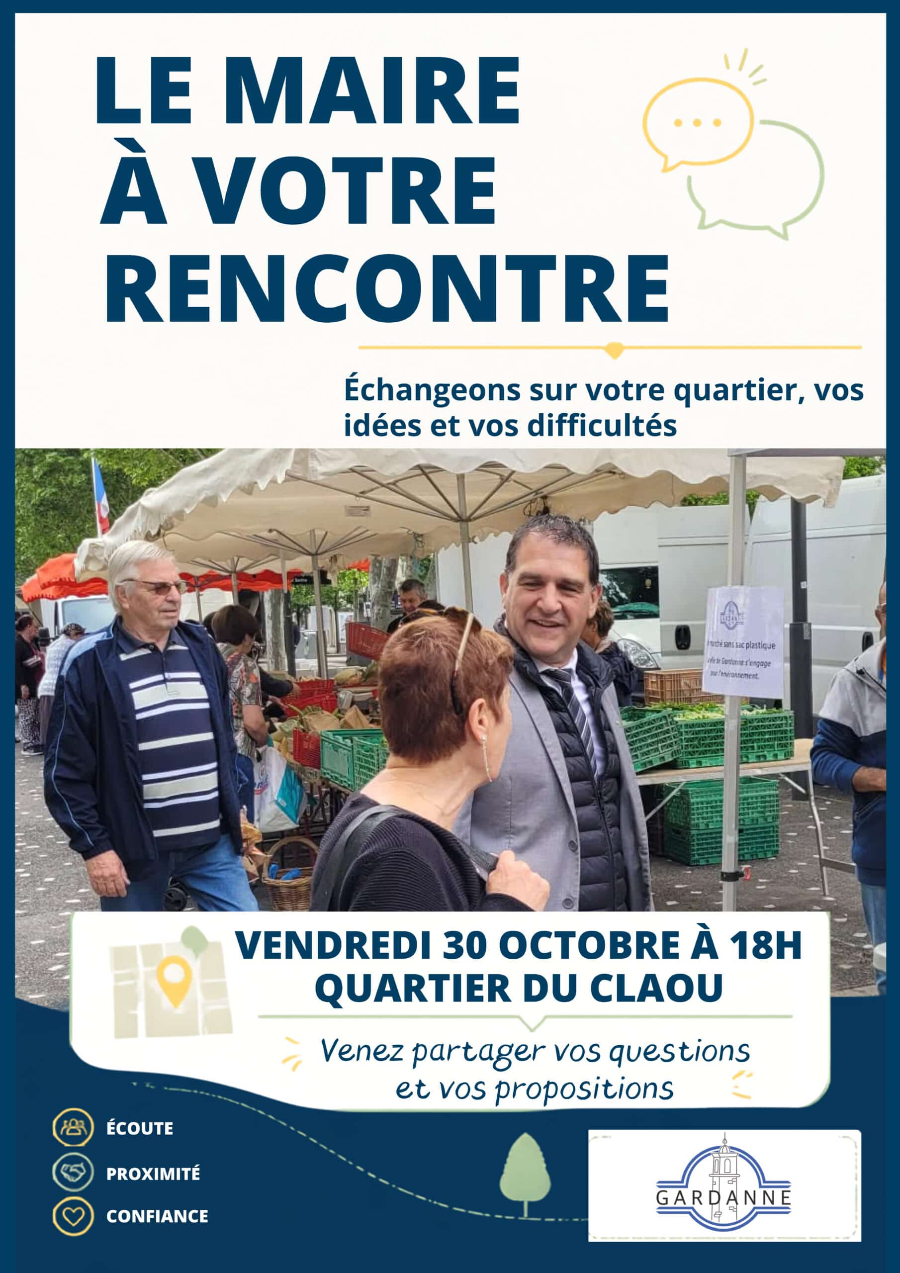 Affiche tournée du Maire quartier